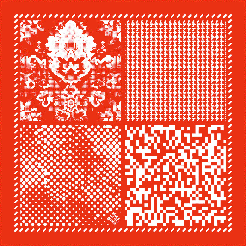 Patterns - Candy Red - 22.4" x 22.4" - Made in UK