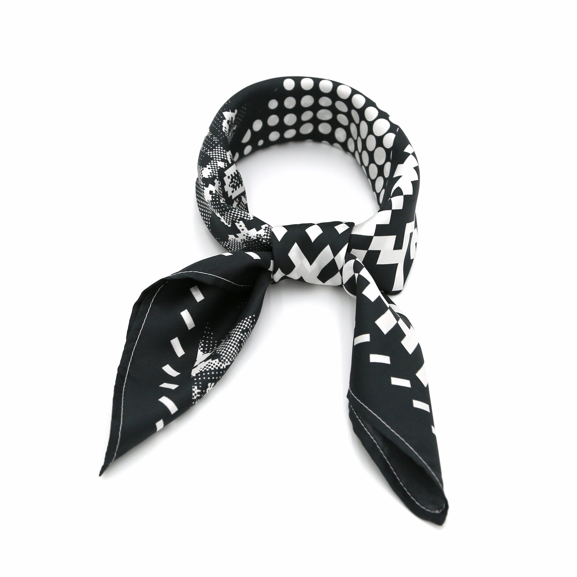Patterns - Black - 22.4" x 22.4" - Made in UK