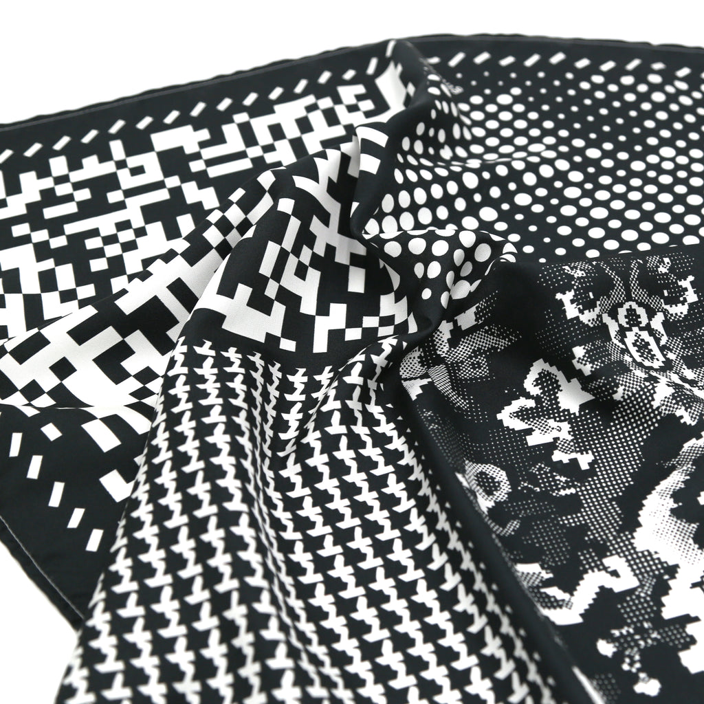 Patterns - Black - 22.4" x 22.4" - Made in UK