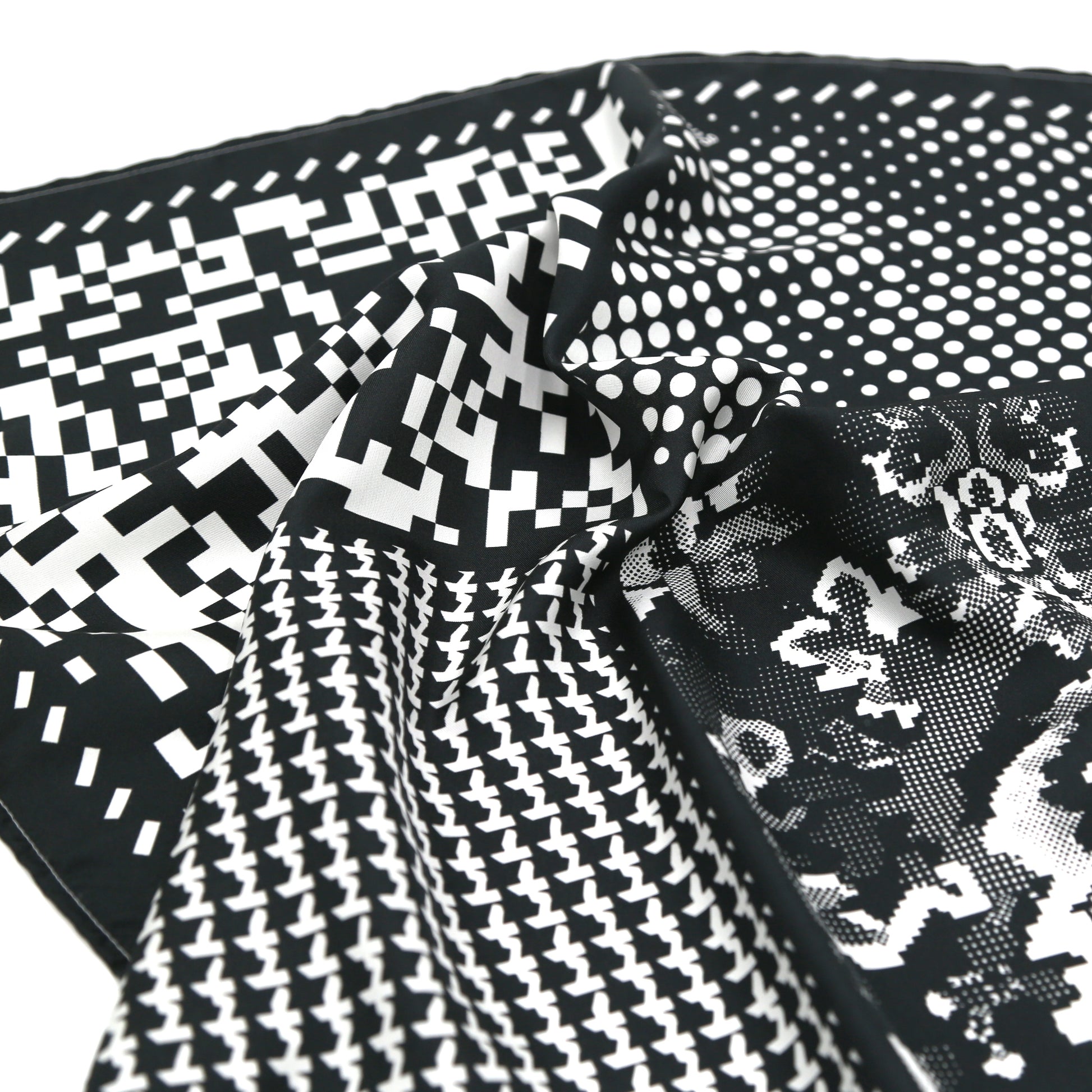 Patterns - Black - 22.4" x 22.4" - Made in UK