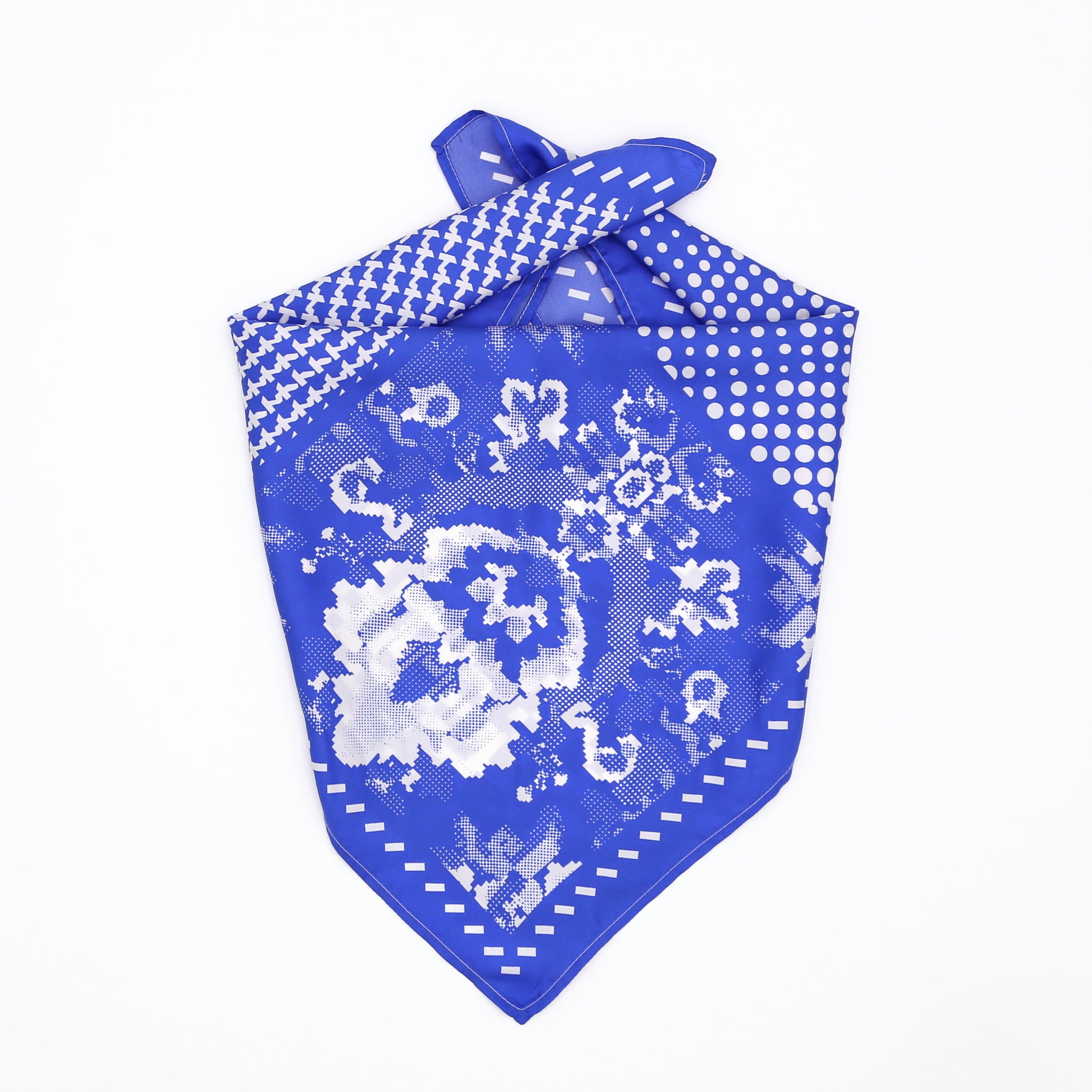 Patterns - Blue - 22.4" x 22.4" - Made in UK