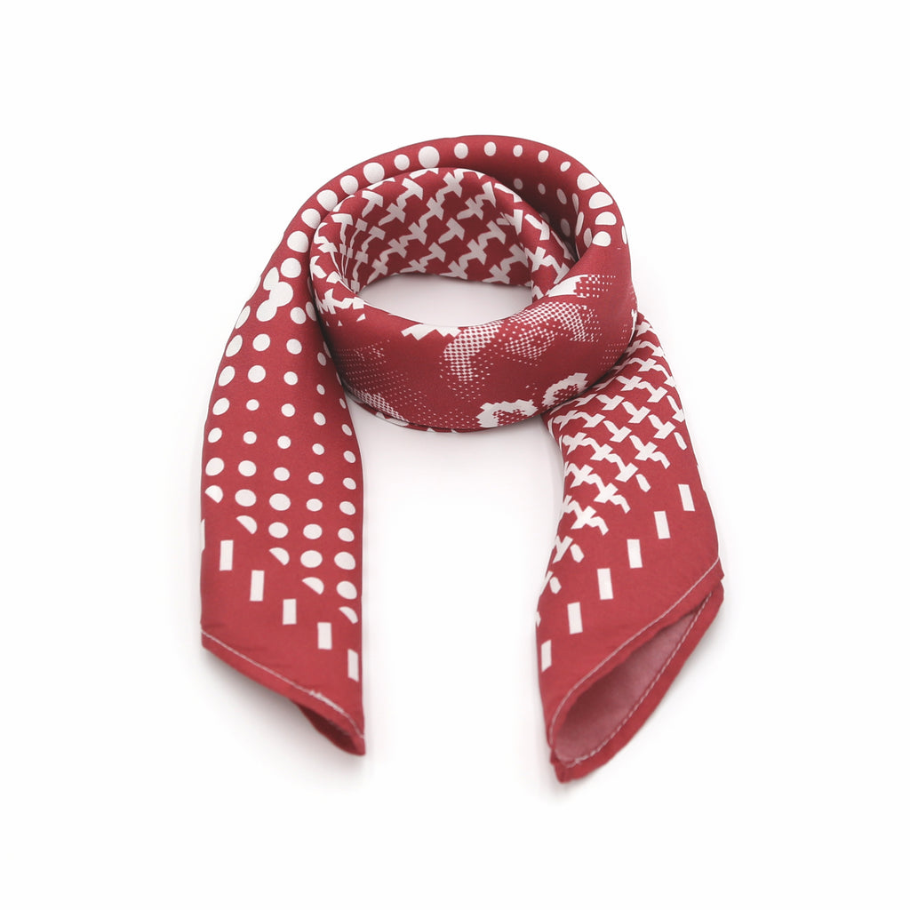 Patterns - Wine Red - 22.4" x 22.4" - Made in UK
