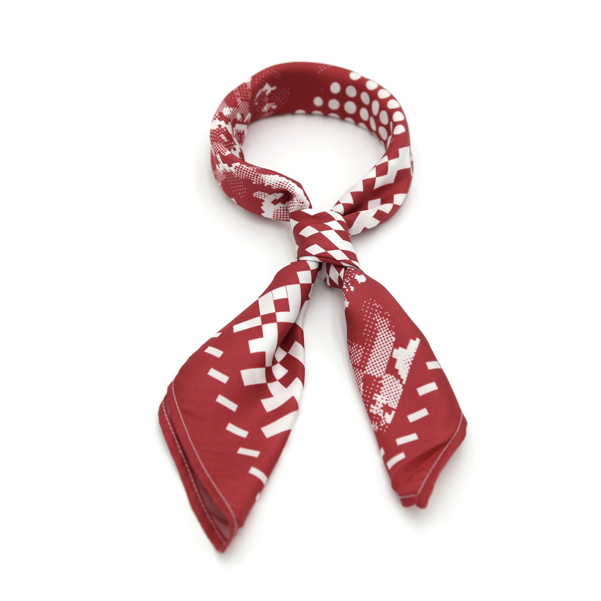 Patterns - Wine Red - 22.4" x 22.4" - Made in UK