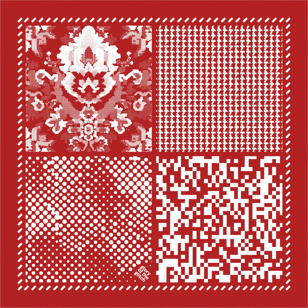 Patterns - Wine Red - 22.4" x 22.4" - Made in UK